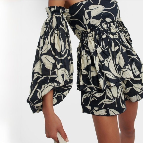 Agua by Agua Bendita Toronjil Shorts Sz M and Jamaica Peplum Top Sz M - Picture 3 of 16